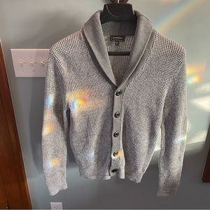 Express Men’s Gray Shawl Collar Sweater- SZ M